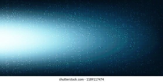Light Blue Circuit Microchip Technology on Future Background,Hi-tech Digital and Communication Concept design,Free Space For text in put,Vector illustration.