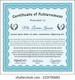 855 Light Blue Classic Certificate Template Images, Stock Photos ...