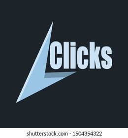 Light Blue Click Icon Logo Stock Vector (Royalty Free) 1504354322 ...