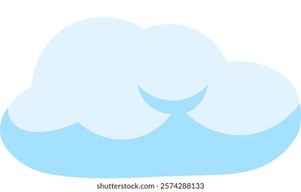 Light blue cloud floating gently in a clear sky, symbolizing good weather, peace, and tranquility. Perfectly capturing the essence of serene and pleasant days