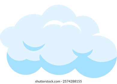 Light blue cloud floating gently in a clear sky, creating a serene atmosphere perfect for weather and meteorology related projects. Ideal for conveying tranquility and hope