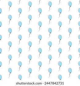 Light blue color balloon pattern