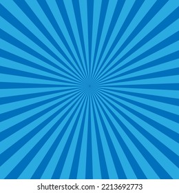 light blue color burst background. Vector illustration