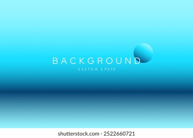 Design de vetor de fundo gradiente de cor azul claro