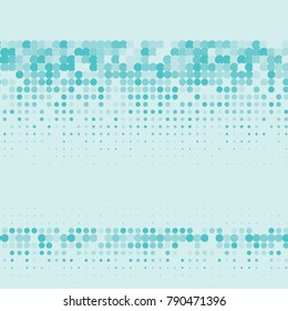 Light blue color halftone dots. Colorful geometric gradient for pop art designs. Geometric vintage monochrome fade wallpaper. Pop art print. Dotted geometric retro pattern. Comic halftone background.