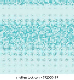 Light blue color halftone dots. Colorful geometric gradient for pop art designs. 