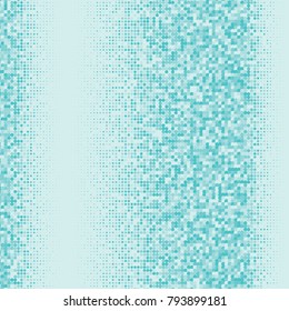 Light blue color halftone dots. Colorful geometric gradient for pop art designs. Geometric vintage monochrome fade wallpaper. Pop art print. Dotted geometric retro pattern. Comic halftone background.
