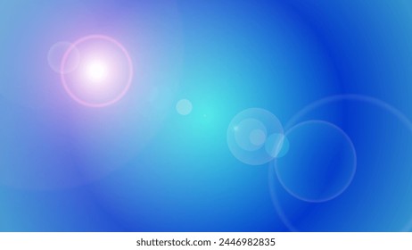 Light blue color lense flare abstract gradient. Wallpaper background For Web and Mobile Applications, business infographic and social media, modern decoration, art illustration template design. 