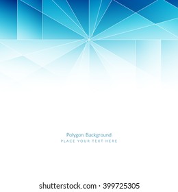 Light blue color polygon shape vector background
