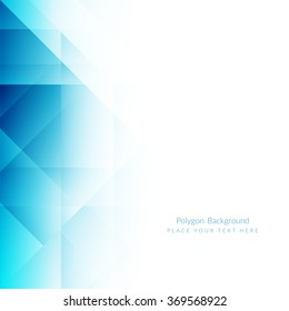 Fondo de forma poligonal de color azul claro