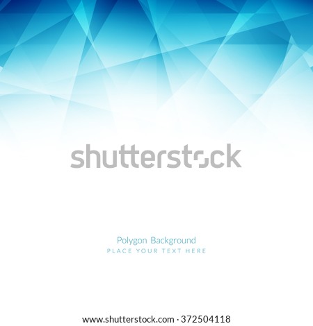 Light blue color polygonal shape background