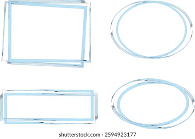 light blue colorful art abstract borders