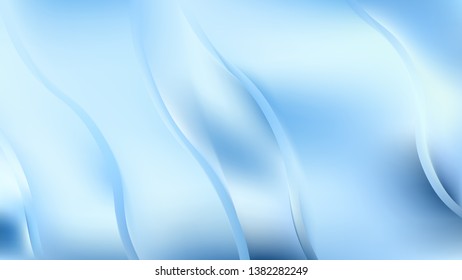 Light Blue Curve Background Illustration
