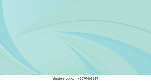 Light blue curved abstract background. 
