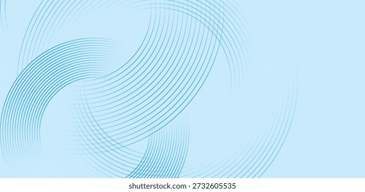 Hellblau gekrümmte Linie Muster Hintergrund Schaffung sauber minimal modernen abstrakten fließenden Rhythmus