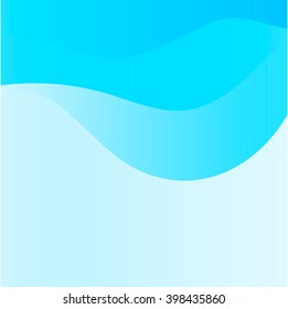 Light blue curved line wave background