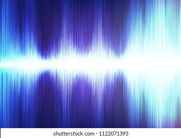 Light Blue Digital Sound Wave Background,technology and earthquake wave concept,design for music industry,Vector,Illustration.