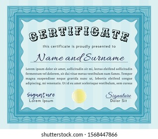 Certificate Blank Template Stock Vector (Royalty Free) 599656424 ...