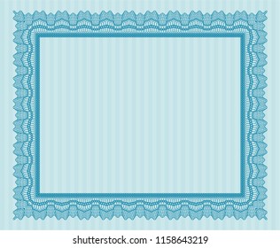 Light Blue Diploma Template Quality Background Stock Vector (Royalty ...