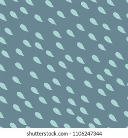 Light blue drops on a dark blue background.The pattern is tileable