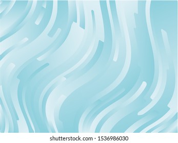 Light blue dynamic background with wavy geometric shapes. Vector graphics for different purposes. Neutral backdrop.