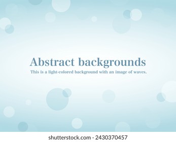 Light blue fantastic polka dot background material