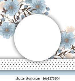 hellblauer floraler Hintergrund