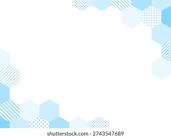 Ilustración marco azul claro