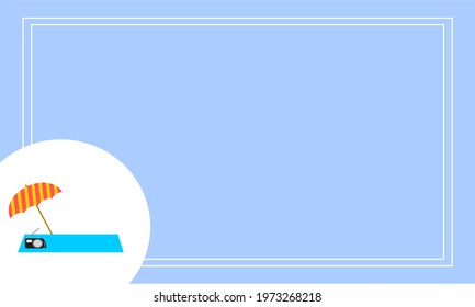 Light blue frame sea bathing set