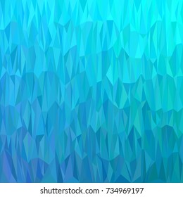 Light blue geometric abstract chaotic triangle pattern background - polygon vector graphic from colored triangles