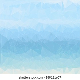 Light blue geometric background, polygonal design 