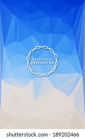 Light blue geometric background, polygonal design