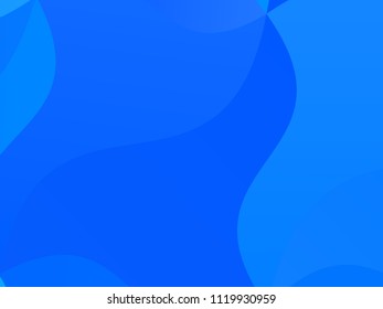 Light blue geometric background with wavy shapes, lines. Vector illustration. Dynamic motion style. Modern minimalist design