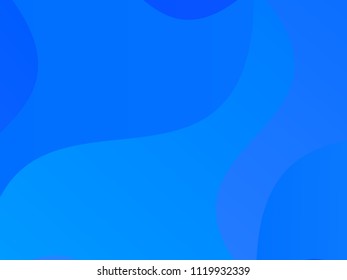 Light blue geometric background with wavy shapes, lines. Vector illustration. Dynamic motion style. Modern minimalist design