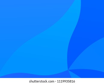 Light blue geometric background with wavy shapes, lines. Vector illustration. Dynamic motion style. Modern minimalist design