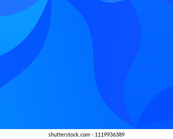 Light blue geometric background with wavy shapes, lines. Vector illustration. Dynamic motion style. Modern minimalist design