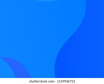 Light blue geometric background with wavy shapes, lines. Vector illustration. Dynamic motion style. Modern minimalist style