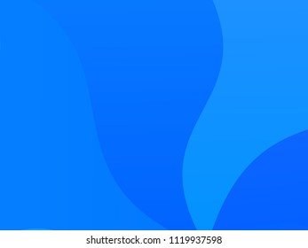 Light blue geometric background with wavy shapes, lines. Vector illustration. Dynamic motion style. Modern minimalist style