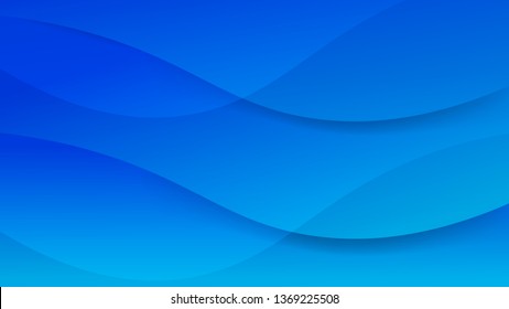Light blue geometric background with wavy shapes, lines. Vector illustration. Dynamic motion style. Modern minimalist abstract design
