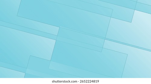 Light blue geometric composition featuring overlapping rectangles with thin black borders, creating a modern and minimalist design with subtle color variations.