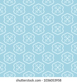 Light blue geometric design. Seamless pattern for web, textile and wallpapers