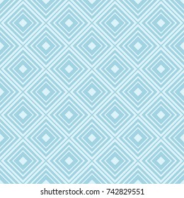 Light blue geometric ornament. Seamless pattern for web, textile and wallpapers