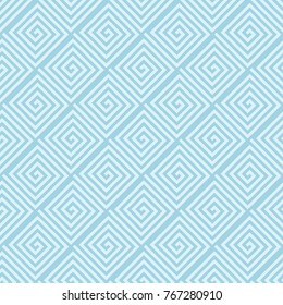 Light blue geometric ornament. Seamless pattern for web, textile and wallpapers