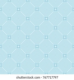 Light blue geometric ornament. Seamless pattern for web, textile and wallpapers