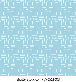 Light blue geometric ornament. Seamless pattern for web, textile and wallpapers