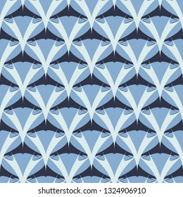 Light blue geometric ornaments. Seamless patterns for web, textile and wallpapers. Abstract background. Fashion graphics.