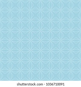 Light blue geometric print. Seamless pattern for web, textile and wallpapers