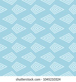 Light blue geometric print. Seamless pattern for web, textile and wallpapers