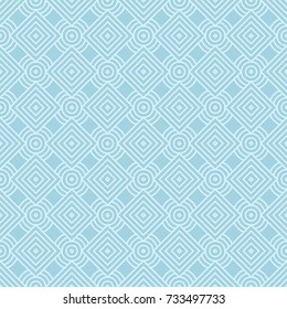 Light blue geometric print. Seamless pattern for web, textile and wallpapers