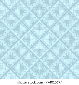 Light blue geometric print. Seamless pattern for web, textile and wallpapers